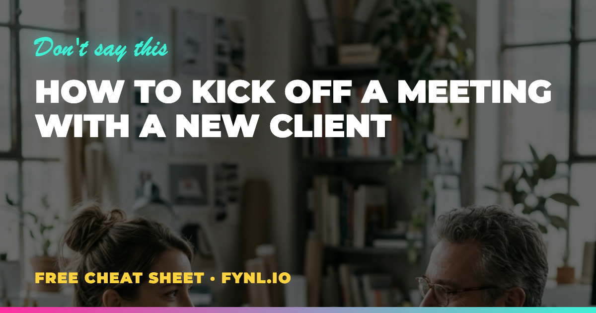 How to Kick Off a Meeting With a New Client