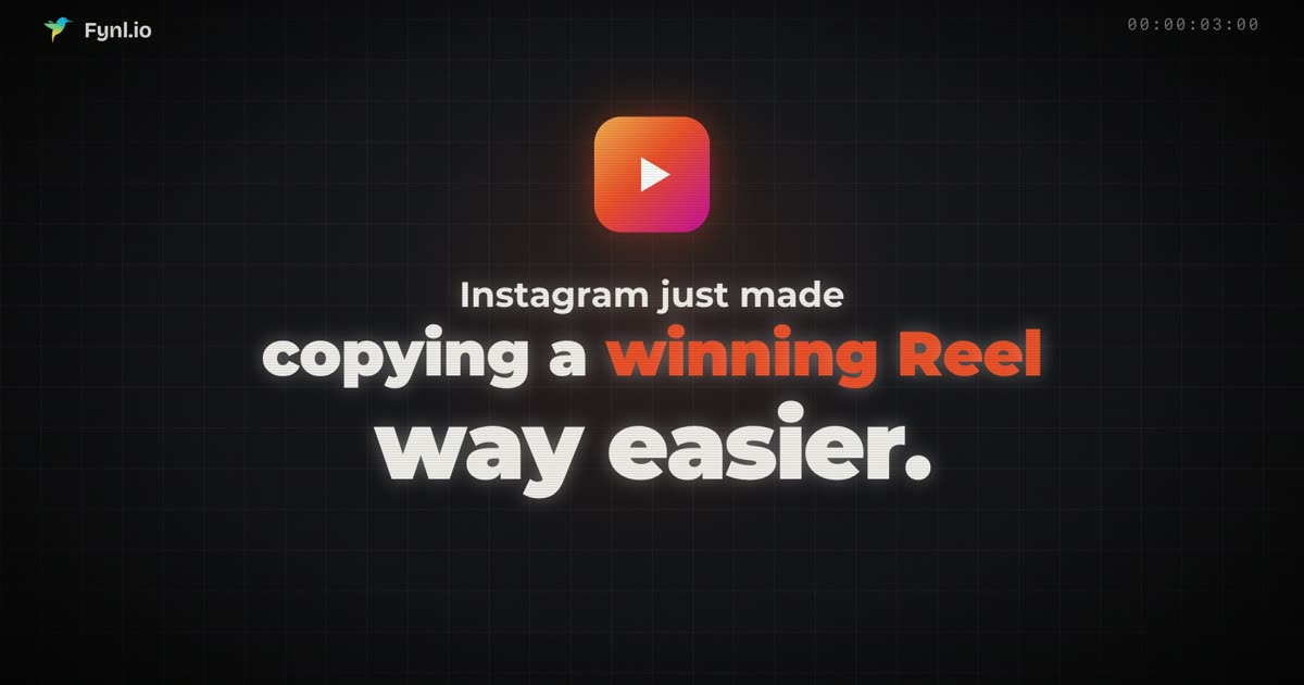 Instagram Use as Reference: how to copy a winning Reel's format