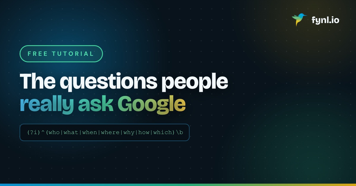The questions people really ask Google